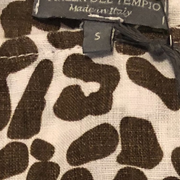 PIAZZA DEL TEMPIO LEOPARD BL/wh, NWT SZ SMALL - Picture 9 of 9